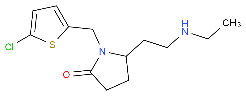 1-[(5-chloro-2-thienyl)methyl]-5-[2-(ethylamino)ethyl]-2-pyrrolidinone_Molecular_structure_CAS_)