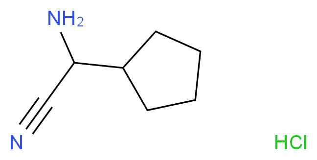 2-amino-2-cyclopentylacetonitrile hydrochloride_Molecular_structure_CAS_)