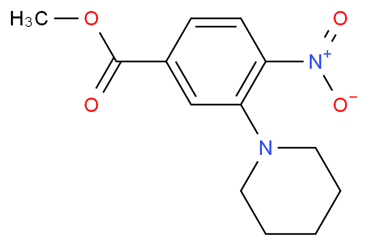 Methyl 4-nitro-3-(piperidin-1-yl)benzoate_Molecular_structure_CAS_)