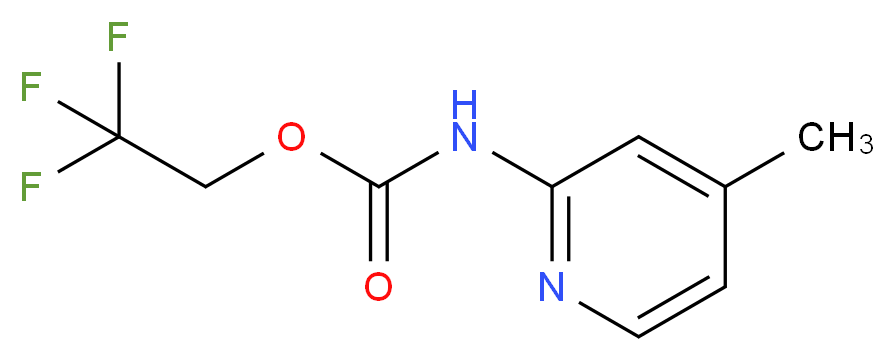2,2,2-trifluoroethyl 4-methylpyridin-2-ylcarbamate_Molecular_structure_CAS_)