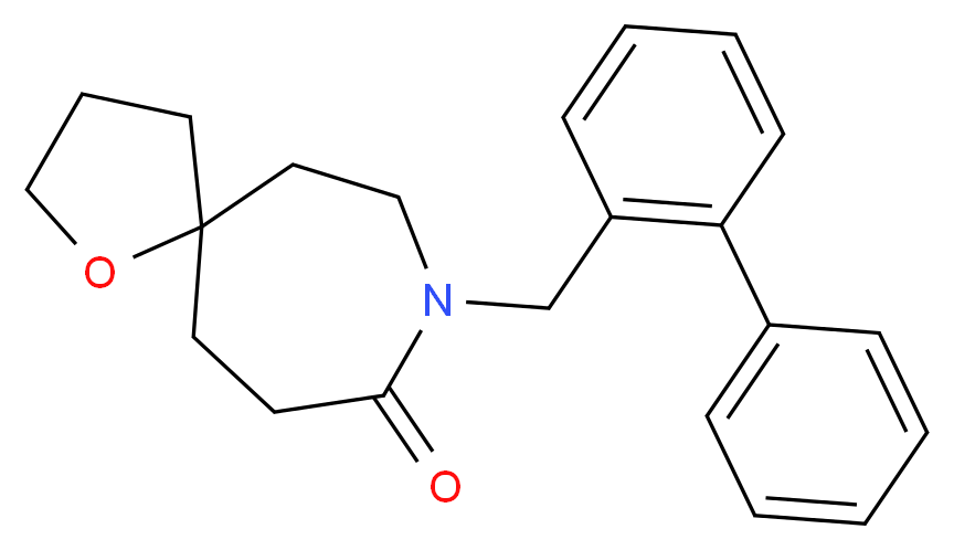 8-(2-biphenylylmethyl)-1-oxa-8-azaspiro[4.6]undecan-9-one_Molecular_structure_CAS_)