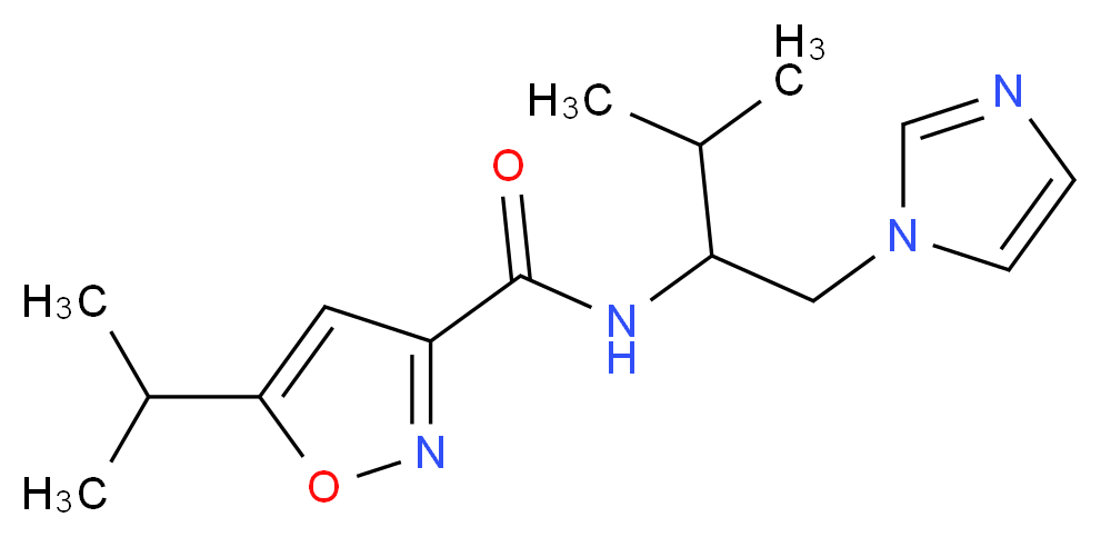N-[1-(1H-imidazol-1-ylmethyl)-2-methylpropyl]-5-isopropylisoxazole-3-carboxamide_Molecular_structure_CAS_)