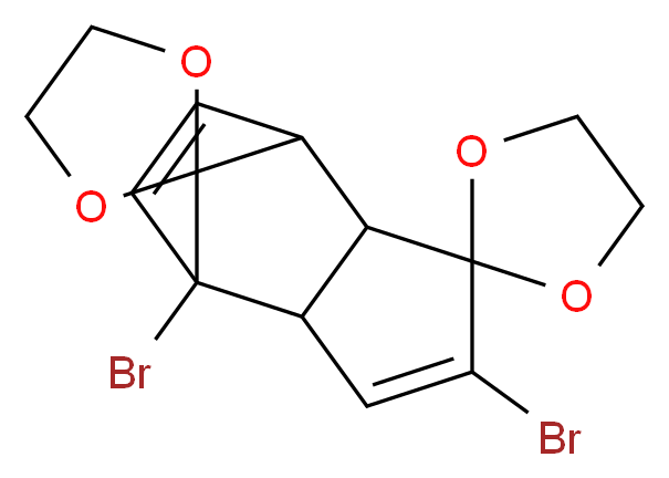 4',7'-dibromodispiro[1,3-dioxolane-2,3'-tricyclo[5.2.1.0^{2,6}]decane-10',2''-[1,3]dioxolane]-4',8'-diene_Molecular_structure_CAS_)
