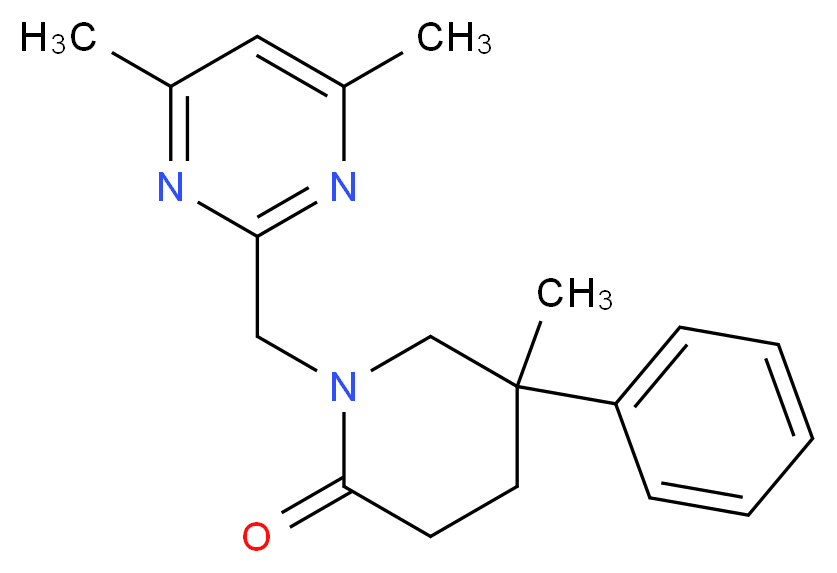 1-[(4,6-dimethylpyrimidin-2-yl)methyl]-5-methyl-5-phenylpiperidin-2-one_Molecular_structure_CAS_)