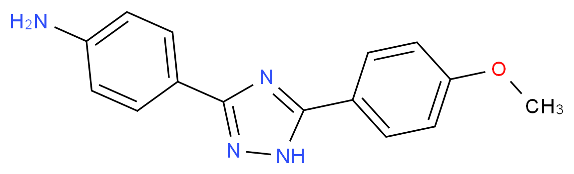 4-(5-(4-methoxyphenyl)-1H-1,2,4-triazol-3-yl)aniline_Molecular_structure_CAS_)