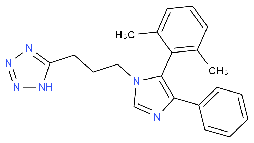 5-{3-[5-(2,6-dimethylphenyl)-4-phenyl-1H-imidazol-1-yl]propyl}-1H-tetrazole_Molecular_structure_CAS_)