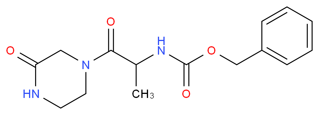benzyl N-[1-oxo-1-(3-oxopiperazin-1-yl)propan-2-yl]carbamate_Molecular_structure_CAS_)