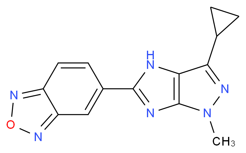 5-(3-cyclopropyl-1-methyl-1,4-dihydroimidazo[4,5-c]pyrazol-5-yl)-2,1,3-benzoxadiazole_Molecular_structure_CAS_)