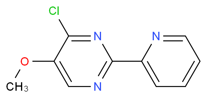 4-Chloro-5-methoxy-2-(2-pyridinyl)pyrimidine_Molecular_structure_CAS_)