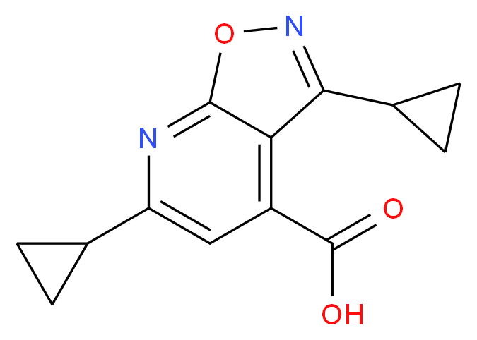 3,6-dicyclopropylpyrido[3,2-d][1,2]oxazole-4-carboxylic acid_Molecular_structure_CAS_)