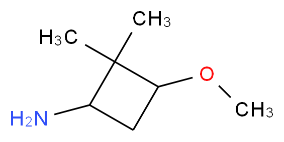 3-methoxy-2,2-dimethylcyclobutan-1-amine_Molecular_structure_CAS_)