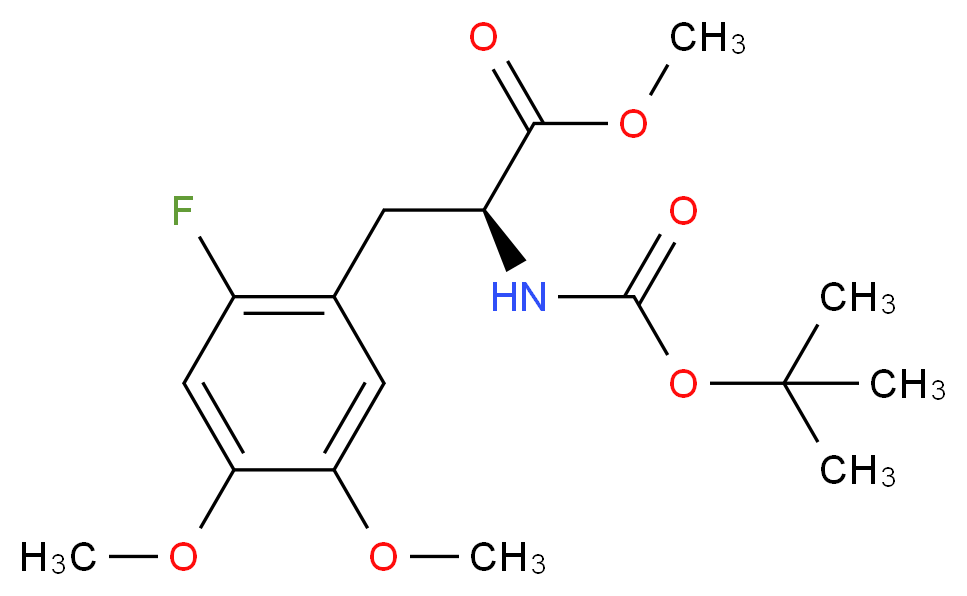 N-tert-Butoxycarbonyl-2-fluoro-5-methoxy-4-O-methyl-L-tyrosine Methyl Ester_Molecular_structure_CAS_853759-49-6)