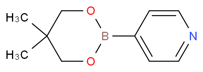 2-(4-Pyridyl)-5,5-dimethyl-1,3,2-dioxaborinane_Molecular_structure_CAS_)