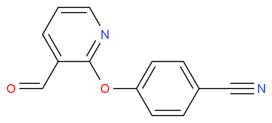 4-[(3-Formylpyridin-2-yl)oxy]benzonitrile_Molecular_structure_CAS_)