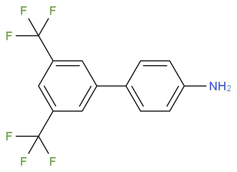 3',5'-Bis(trifluoroMethyl)-[1,1'-biphenyl]-4-aMine_Molecular_structure_CAS_444143-45-7)