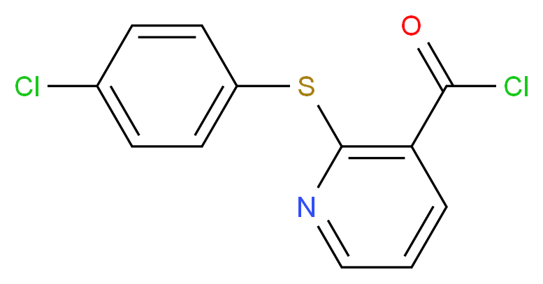 2-[(4-Chlorophenyl)thio]pyridine-3-carbonyl chloride_Molecular_structure_CAS_97936-44-2)