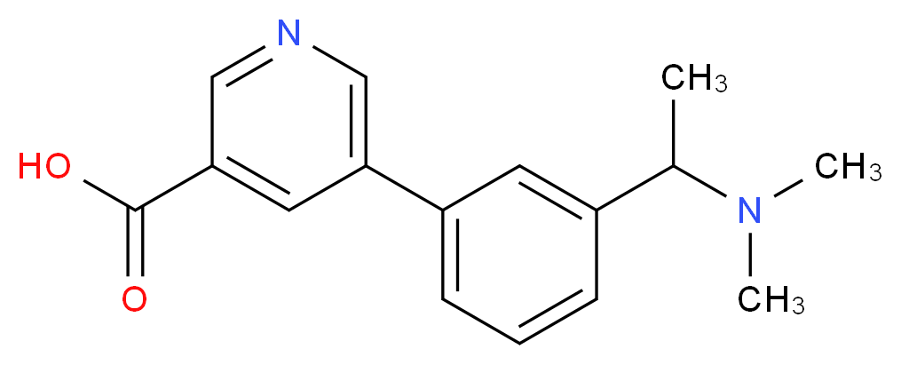 5-{3-[1-(dimethylamino)ethyl]phenyl}nicotinic acid_Molecular_structure_CAS_)