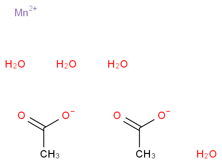Manganese(II) acetate tetrahydrate, Puratronic&reg;_Molecular_structure_CAS_6156-78-1)