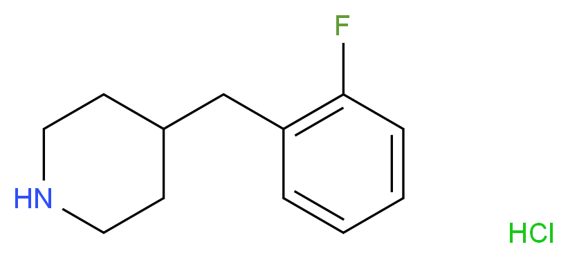 4-[(2-fluorophenyl)methyl]piperidine hydrochloride_Molecular_structure_CAS_)