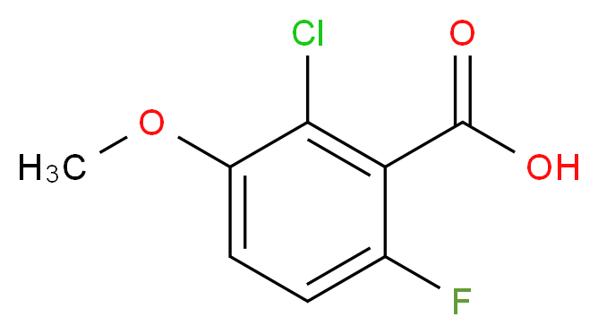 2-Chloro-6-fluoro-3-methoxybenzoic acid_Molecular_structure_CAS_886499-40-7)
