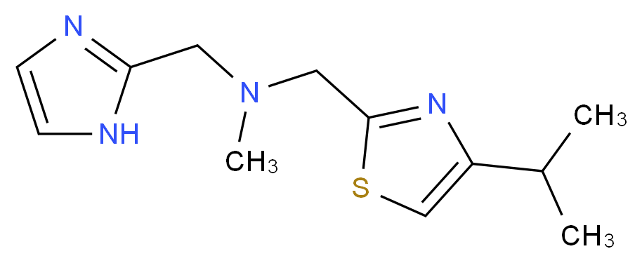 (1H-imidazol-2-ylmethyl)[(4-isopropyl-1,3-thiazol-2-yl)methyl]methylamine_Molecular_structure_CAS_)