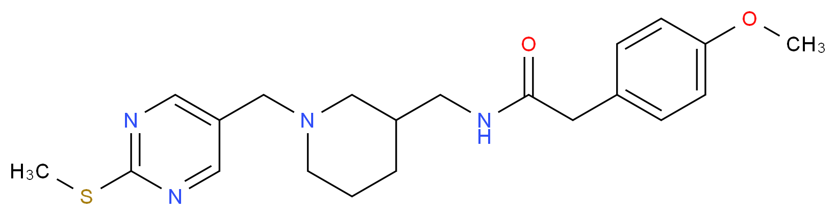 2-(4-methoxyphenyl)-N-[(1-{[2-(methylthio)-5-pyrimidinyl]methyl}-3-piperidinyl)methyl]acetamide_Molecular_structure_CAS_)