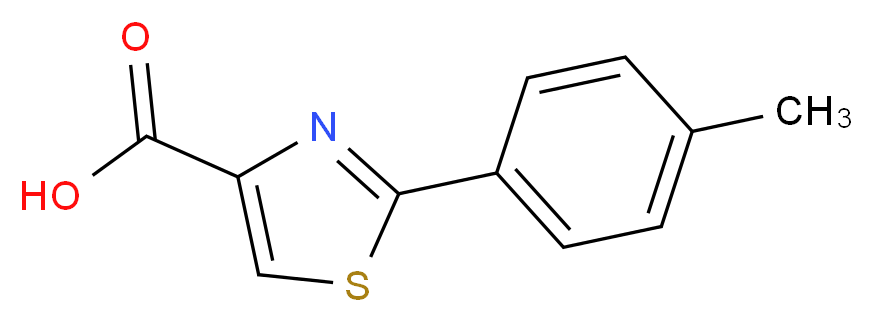 2-(4-Methylphenyl)-1,3-thiazole-4-carboxylic acid_Molecular_structure_CAS_17228-99-8)