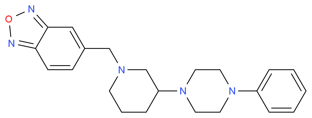 5-{[3-(4-phenyl-1-piperazinyl)-1-piperidinyl]methyl}-2,1,3-benzoxadiazole_Molecular_structure_CAS_)