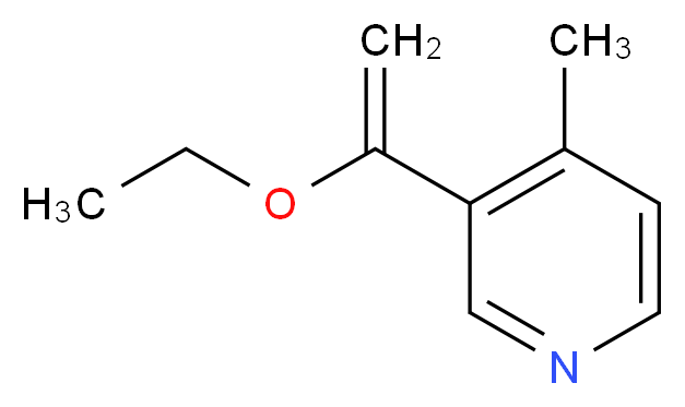 3-(1-Ethoxyvinyl)-4-methylpyridine_Molecular_structure_CAS_55314-29-9)
