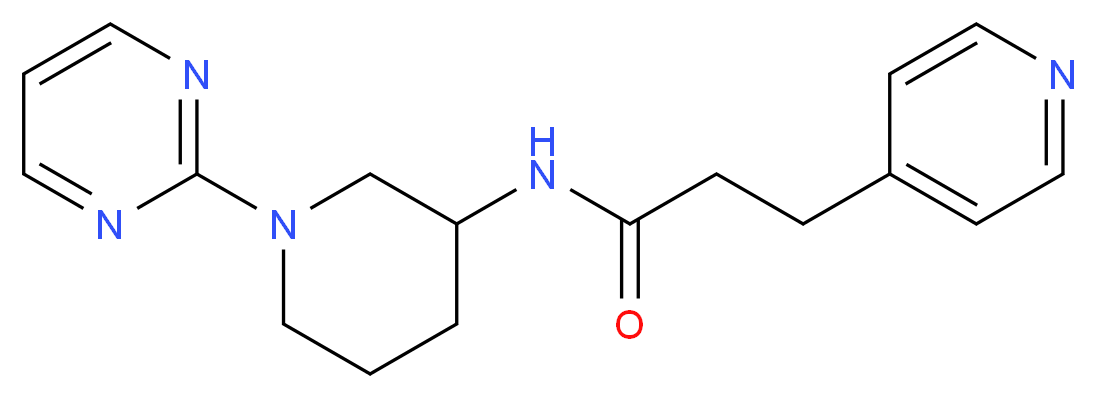 3-(4-pyridinyl)-N-[1-(2-pyrimidinyl)-3-piperidinyl]propanamide_Molecular_structure_CAS_)