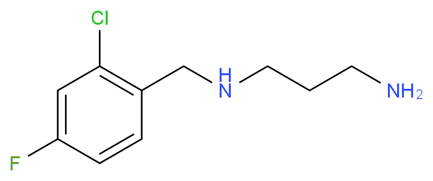 N-(2-Chloro-4-fluorobenzyl)propane-1,3-diamine_Molecular_structure_CAS_)