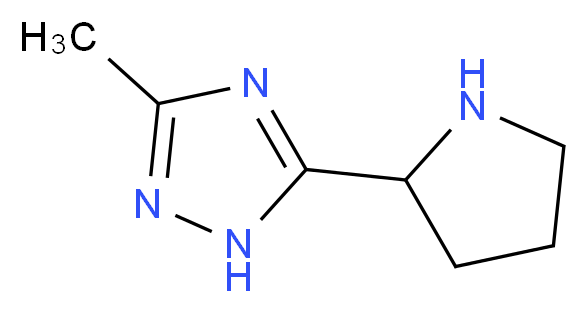 3-methyl-5-(2-pyrrolidinyl)-1H-1,2,4-triazole_Molecular_structure_CAS_)