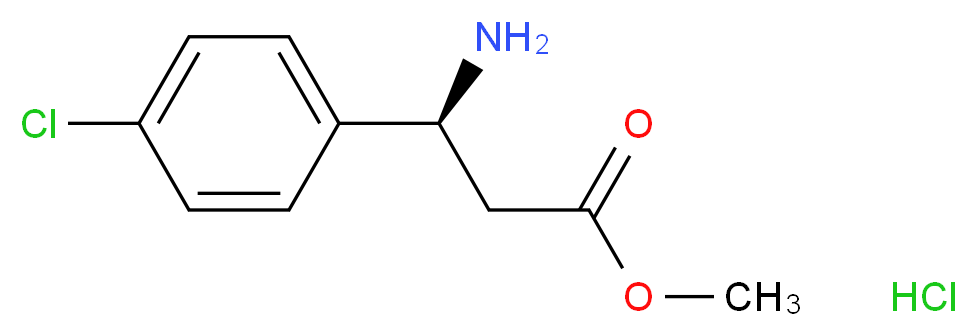 methyl (3S)-3-amino-3-(4-chlorophenyl)propanoate hydrochloride_Molecular_structure_CAS_)