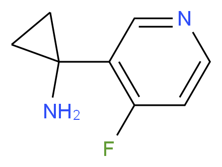 1-(4-fluoropyridin-3-yl)cyclopropanamine_Molecular_structure_CAS_1060809-47-3)