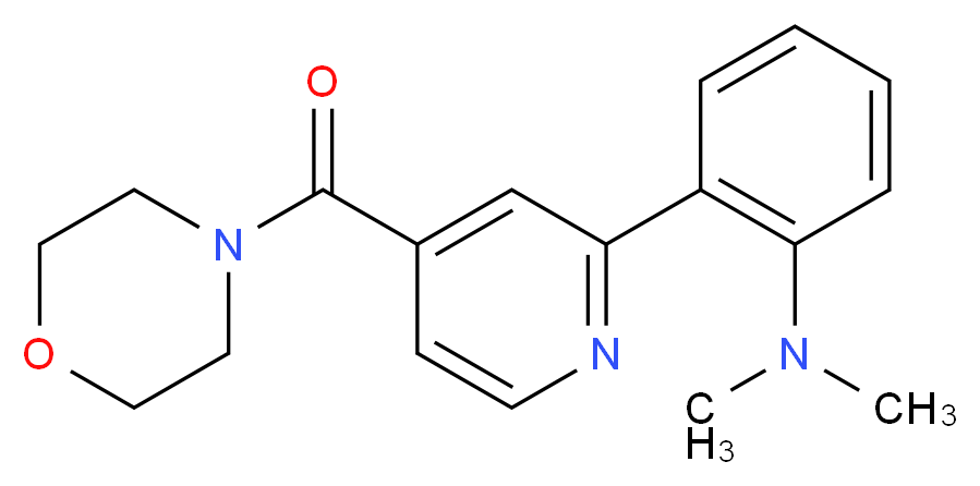 N,N-dimethyl-2-[4-(morpholin-4-ylcarbonyl)pyridin-2-yl]aniline_Molecular_structure_CAS_)