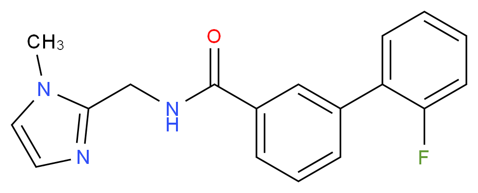 2'-fluoro-N-[(1-methyl-1H-imidazol-2-yl)methyl]biphenyl-3-carboxamide_Molecular_structure_CAS_)