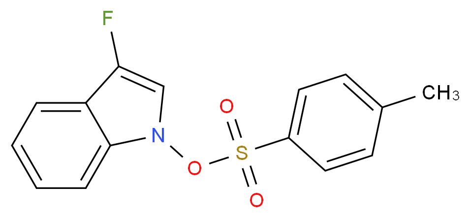 3-Fluoro-1H-indol-1-yl 4-toluenesulphonate_Molecular_structure_CAS_)
