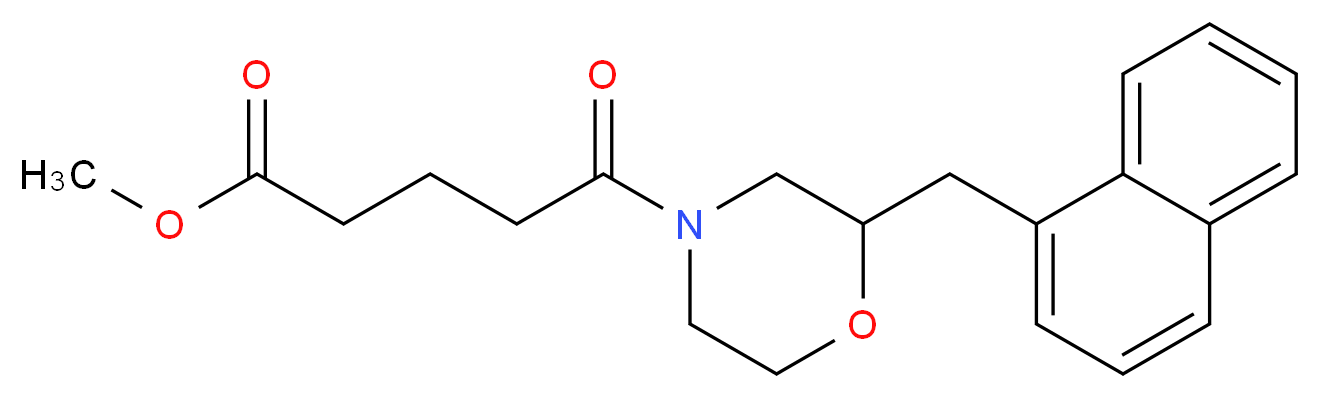 methyl 5-[2-(1-naphthylmethyl)-4-morpholinyl]-5-oxopentanoate_Molecular_structure_CAS_)