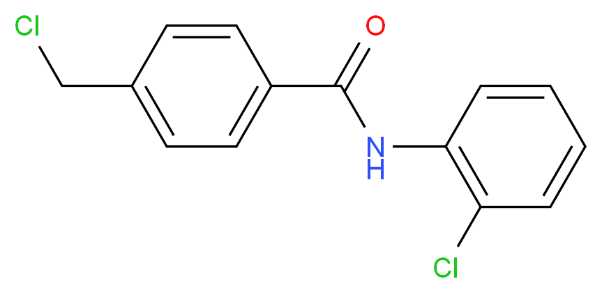 4-Chloromethyl-N-(2-chlorophenyl)benzamide_Molecular_structure_CAS_)