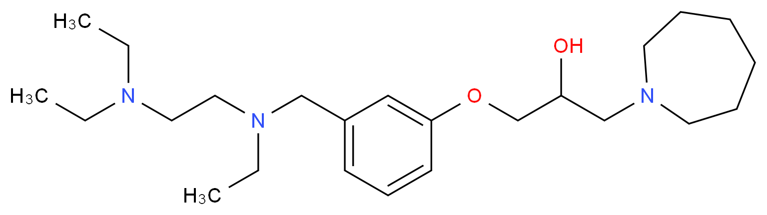 1-(1-azepanyl)-3-(3-{[[2-(diethylamino)ethyl](ethyl)amino]methyl}phenoxy)-2-propanol_Molecular_structure_CAS_)
