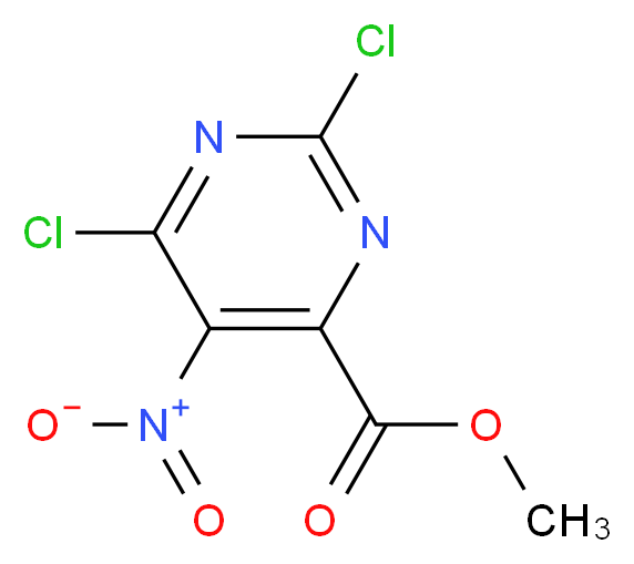 Methyl 2,6-dichloro-5-nitropyrimidine-4-carboxylate_Molecular_structure_CAS_52047-13-9)