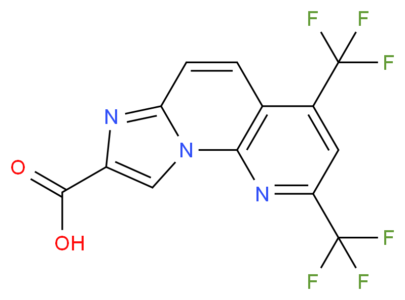 2,4-Bis(trifluoromethyl)imidazo[1,2-a][1,8]-naphthyridine-8-carboxylic acid_Molecular_structure_CAS_)