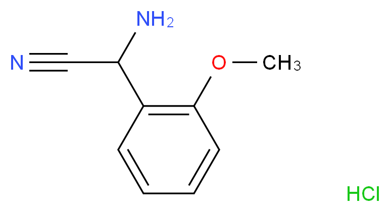 2-amino-2-(2-methoxyphenyl)acetonitrile hydrochloride_Molecular_structure_CAS_)