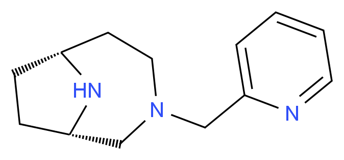 (1S*,6R*)-3-(pyridin-2-ylmethyl)-3,9-diazabicyclo[4.2.1]nonane_Molecular_structure_CAS_)