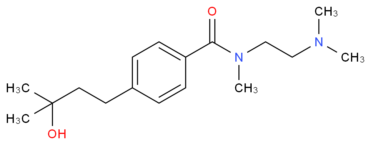 N-[2-(dimethylamino)ethyl]-4-(3-hydroxy-3-methylbutyl)-N-methylbenzamide_Molecular_structure_CAS_)