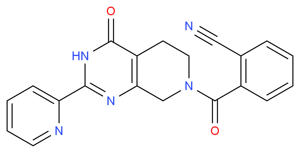 2-[(4-oxo-2-pyridin-2-yl-4,5,6,8-tetrahydropyrido[3,4-d]pyrimidin-7(3H)-yl)carbonyl]benzonitrile_Molecular_structure_CAS_)