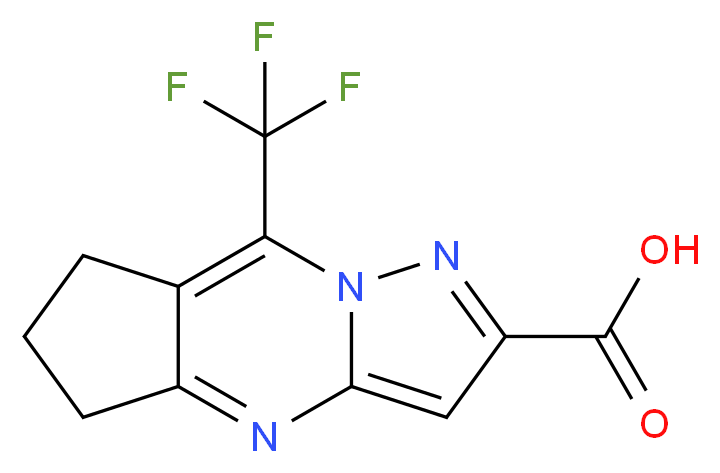 8-(trifluoromethyl)-6,7-dihydro-5H-cyclopenta[d]pyrazolo[1,5-a]pyrimidine-2-carboxylic acid_Molecular_structure_CAS_505054-58-0)