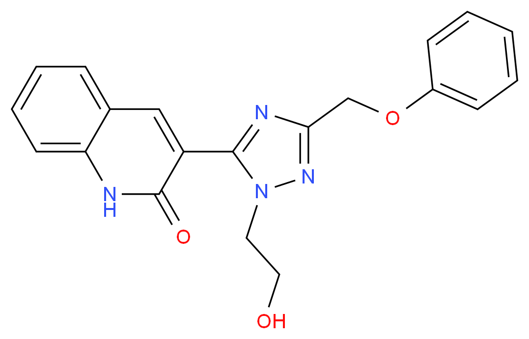 3-[1-(2-hydroxyethyl)-3-(phenoxymethyl)-1H-1,2,4-triazol-5-yl]quinolin-2(1H)-one_Molecular_structure_CAS_)