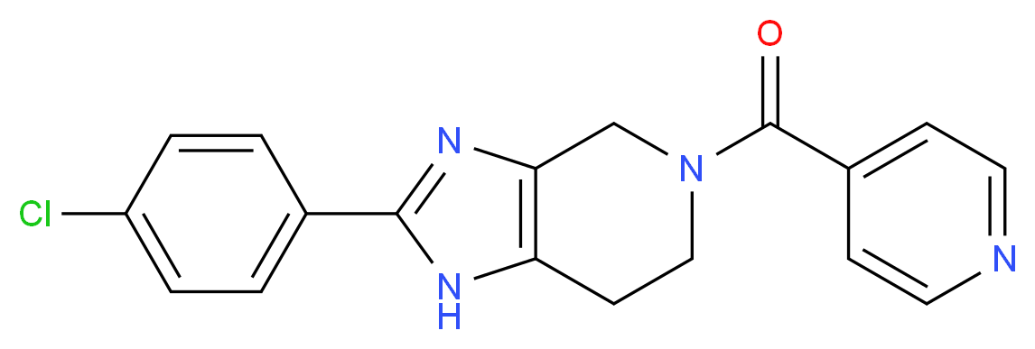 2-(4-chlorophenyl)-5-isonicotinoyl-4,5,6,7-tetrahydro-1H-imidazo[4,5-c]pyridine_Molecular_structure_CAS_)