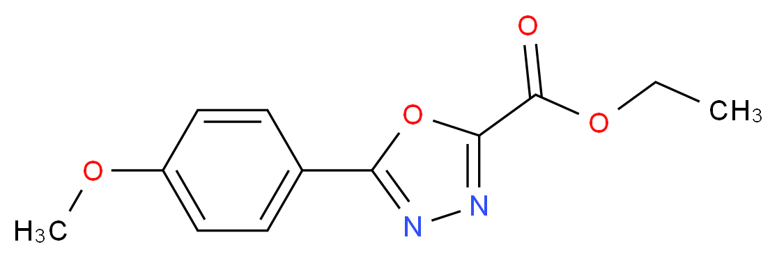 Ethyl 5-(4-methoxyphenyl)-1,3,4-oxadiazole-2-carboxylate_Molecular_structure_CAS_99367-44-9)